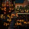 Halloween Decorations Outdoor, Pumpkin Solar-Lights for outside Halloween Decor, Waterproof 12LED Orange Scary Spooky Swaying Lamps for Garden, Yard, Patio, Pathway, Halloween Party Deco